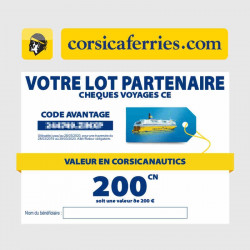 Chèque traversée voyage Corsica Ferries moins cher