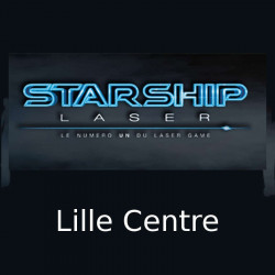 7,50€ Tarif ticket partie Starship Laser Lille