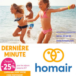 promotion Homair vacances camping mobil home