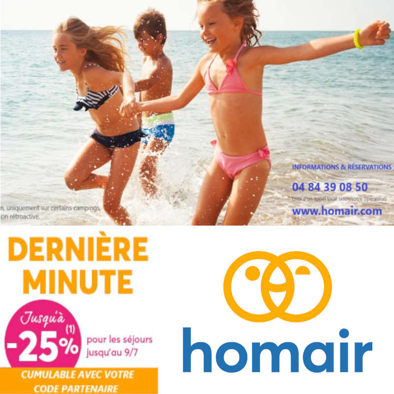 promotion Homair vacances camping mobil home
