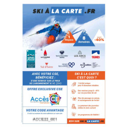 1,00€ offre "ski à la carte" moins cher avec Accès CE